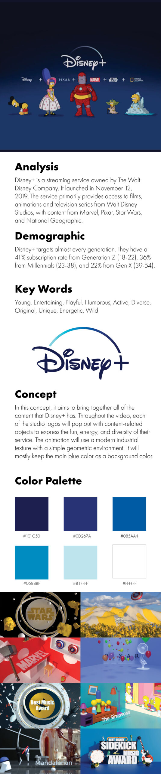 Disney+ Branding Package - Minjae Kim - Motion Designer